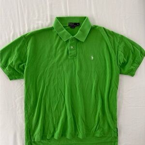 Polo Ralph Lauren Men's Green Classic Short Sleeve Polo Size XL 100% Cotton
